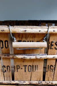 French timber produce basket