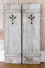 Load image into Gallery viewer, Pair of antique timber shutters