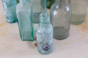 Selection of vintage glass bottles